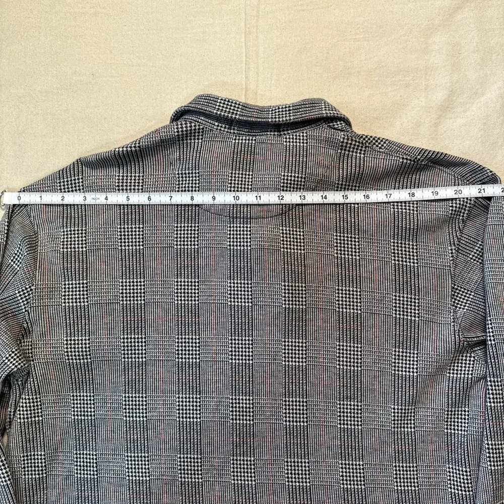 Vintage Polo Ralph Lauren long sleeve 100% cotton houndstooth polo shirt medium